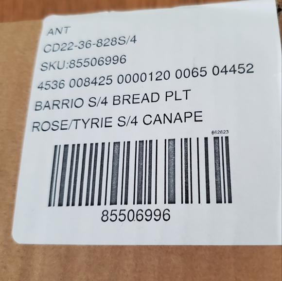 Anthropologie Old Havana Bread Plates - set of 4 - Rose/neutral - Picture 12 of 12